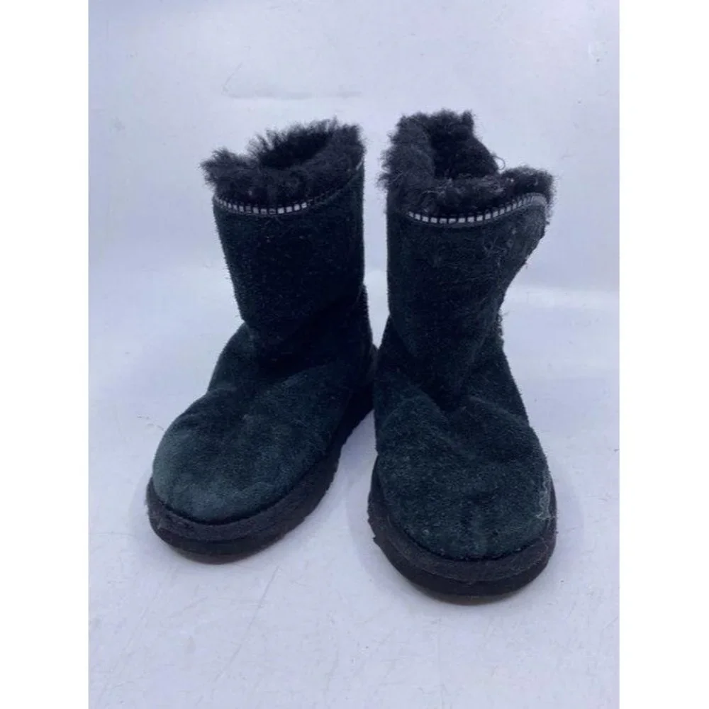 Ugg Australia Black Kids Zipper Accent Bootsbootie